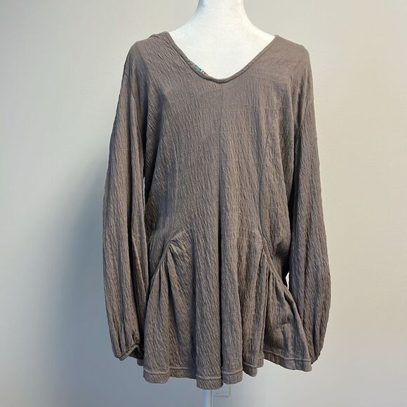 Free People Bayside Mini Dress Taupe S - Picture 4 of 9
